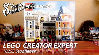 🏬 LEGO Creator Expert 10255  Stadtleben  Unboxing Review deutsch [upl. by Kcirdes]