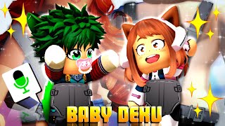 Voice Trolling as BABY DEKU in Roblox VOICE CHAT [upl. by Beulah]