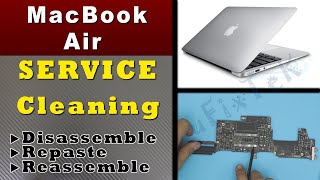 ✔Macbook Air a1708 service  Repaste  Overheating FIX Guide [upl. by Yetah]