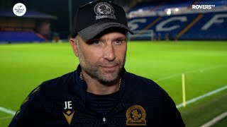 John Eustace postmatch interview A Stockport County [upl. by Alleiram]