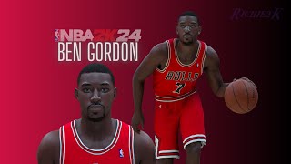 Ben Gordon Face Creation NBA 2K24 [upl. by Mahmoud405]