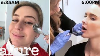 A Dermatologist’s Entire Routine From Waking Up to Lip Injections  Work It  Allure [upl. by Aynad]