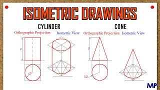 Isometric ViewCylinder amp Cone [upl. by Primaveras]