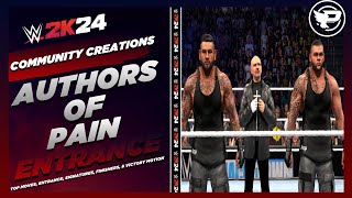 The Authors of Pain WWE 2K24 Entrance Top Moves Signatures Finishers amp Victory Motion [upl. by Fuller155]