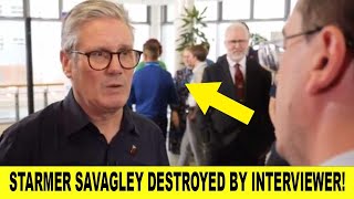 STUTTERING Keir Starmer SAVAGELY DESTROYED By Interviewer As LIES Called Out In TV Interview [upl. by Harp]