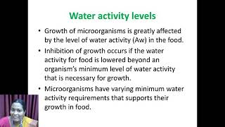 Factors affecting Microbial Growth in Food Intrinsic Factors  VHNSNCollege Autonomous [upl. by Sirtaeb]