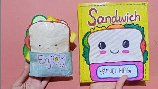 Paper DiySandwich Blind Bag ASMR OpeningTutorial Blind Bag Paper [upl. by Landan]