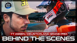 MotoGP Behind the Scenes  Repsol Honda Team battle in Assen and the Sachsenring [upl. by Nosna]