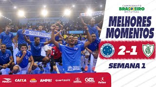 Melhores Momentos Campeonato Brasileiro  Cruzeiro x América Mineiro  Semana1 [upl. by Arden]