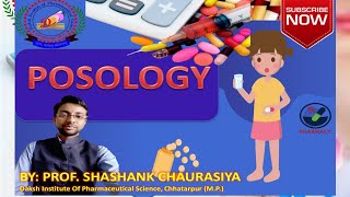 pharmaceutics Posology by Prof Shashank Chaurasiya [upl. by Drake]