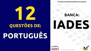 12 Questões de Português IADES [upl. by Isaacson]