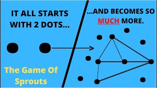 How to Play the Game of Sprouts or The Two Dots Game 2 Player Game [upl. by Arised]