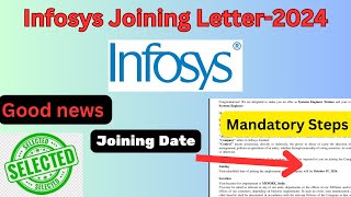 Infosys Joining Letter 2024  Joining Date [upl. by Thisbee]