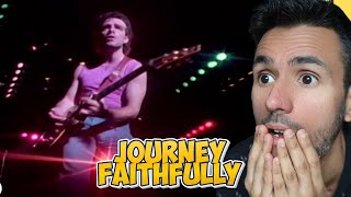 Journey  Faithfully REACTION First Time Hearing It [upl. by Ahsakat]