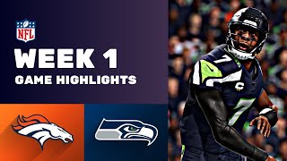 Broncos vs Seahawks Week 1 NFL Game Highlights [upl. by Boyt]