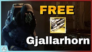 Xur is Selling Gjallarhornfor FREE  Destiny 2 [upl. by Johnsson]