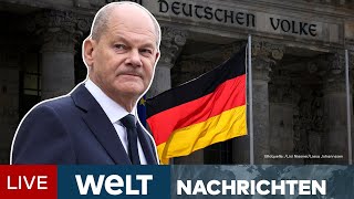 AMPELAUS Kanzler Scholz  Vertrauensfrage vor Weihnachten quotFür mich kein Problemquot  WELT Stream [upl. by Simon]