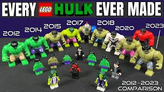 COMPARISON EVERY LEGO HULK Minifigure EVER Made 2012Present [upl. by Keiko533]