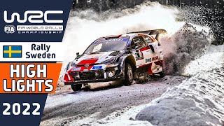 WRC Rally Highlights  Rally Sweden 2022  Day 2  Morning  Stage 8 [upl. by Noffets]