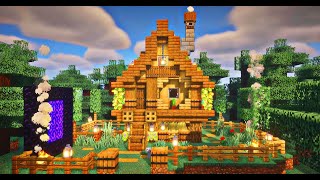 Minecraft  How to build a Spruce starter House 🏠 minecraft minecrafbuilds [upl. by Case503]