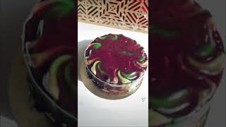 Entremet pistache chocolat patisserie chocolate smallbusiness pistache flowers cake [upl. by Ennairrek]