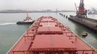 Inbound Bulkcarrier to Europoort ADM Terminal [upl. by Nitnert256]