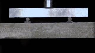 Behaviour of an over reinforced concrete beam in bending [upl. by Jeunesse935]