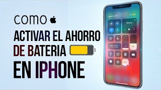 Como activar el ahorro de bateria en iPhone  [upl. by Analeh]