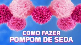 Pompom de Papel de Seda  Passo a Passo [upl. by Rizika253]