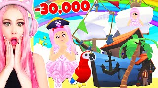 I Let FANS Design My NEW Pirate Ship House In Adopt Me Roblox Adopt Me Spending Spree [upl. by Birgit354]