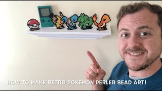 How to Make Retro Pokemon Perler Bead Art Part 1 [upl. by Yevre]