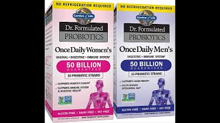 Garden of Life Probiotic Bundle Dr Formulated Once Daily Women’s amp Mens Probiotics [upl. by Reeves935]