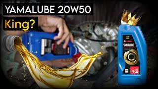 YAMALUBE 20w50 Users Review  King In its Category  Motorcycle Engine Oil  kkvidz [upl. by Ycats]