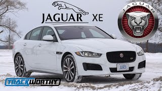 Allwheel Drive Snow Cats  2018 Jaguar XE Supercharged V6 amp XE Turbo Diesel [upl. by Rosel]