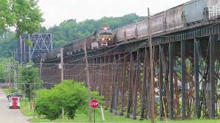 June 2022 Railfanning in Kenova West Virginia A Great Day of Railfanning in Coal Country [upl. by Gilemette]