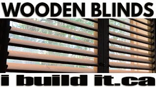 How To Make Wooden Window Blinds [upl. by Merkley681]