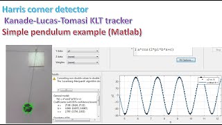 Kanade Lucas Tomasi KLT tracker Simple pendulum example Matlab [upl. by Charlotte]