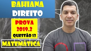 Questão 13  BAHIANA DE DIREITO20192 CONJUNTOS Um grande escritório de advocacia fez um [upl. by Wolfy]