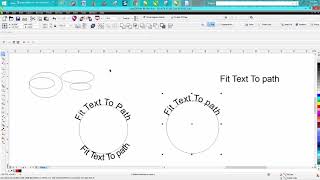 Corel Draw Tips amp Tricks Fit Text to path [upl. by Aleahpar742]