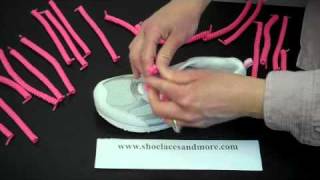 How To Use No Tie Curly Elastic Shoelaces [upl. by Zednanreh426]