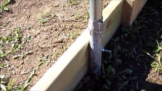 Greenhouse Construction Part 2 Baseboards and anchors [upl. by Huan758]