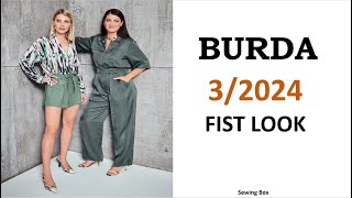 Burda Style 32024 First Look  Burda Mart 2024 [upl. by Notsag]