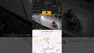 Increíble Un ciclista en Bogotá fue víctima de robo Todo quedó captado en cámara alerta [upl. by Garrison718]