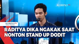 Raditya Dika Ngakak saat Nonton Stand Up Dodit [upl. by Yelsgnik]