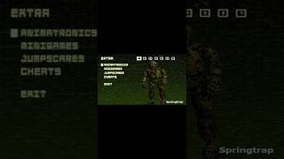 FNAF Five Nights at Freddys 3 menu minigames and cheats fnaf3 fnaf fivenightsatfreddys [upl. by Nirmak]