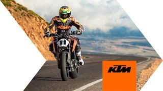 KTM 790 DUKE at PIKES PEAK 2018  KTM [upl. by Maclaine]