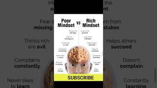 Poor Mindsets Vs Rich Mindsets shorts lightbrainboost richvspoor mindsets [upl. by Nerahs]