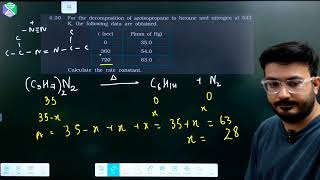 For the decomposition of azoisopropane to hexane and nitrogen at 543K the following data are [upl. by Eniamirt]