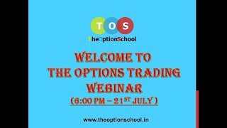 Webinar on Option Trading Strategies Workshop by THE OPTION SCHOOL [upl. by Suillenroc496]