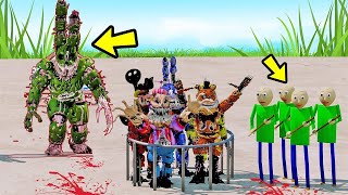 CORRUPTED SPRINGTRAP PODE SALVAR os ANIMTRONICS DO Baldis Basics  GTA V Five Nights at Freddys [upl. by Ahsennod]